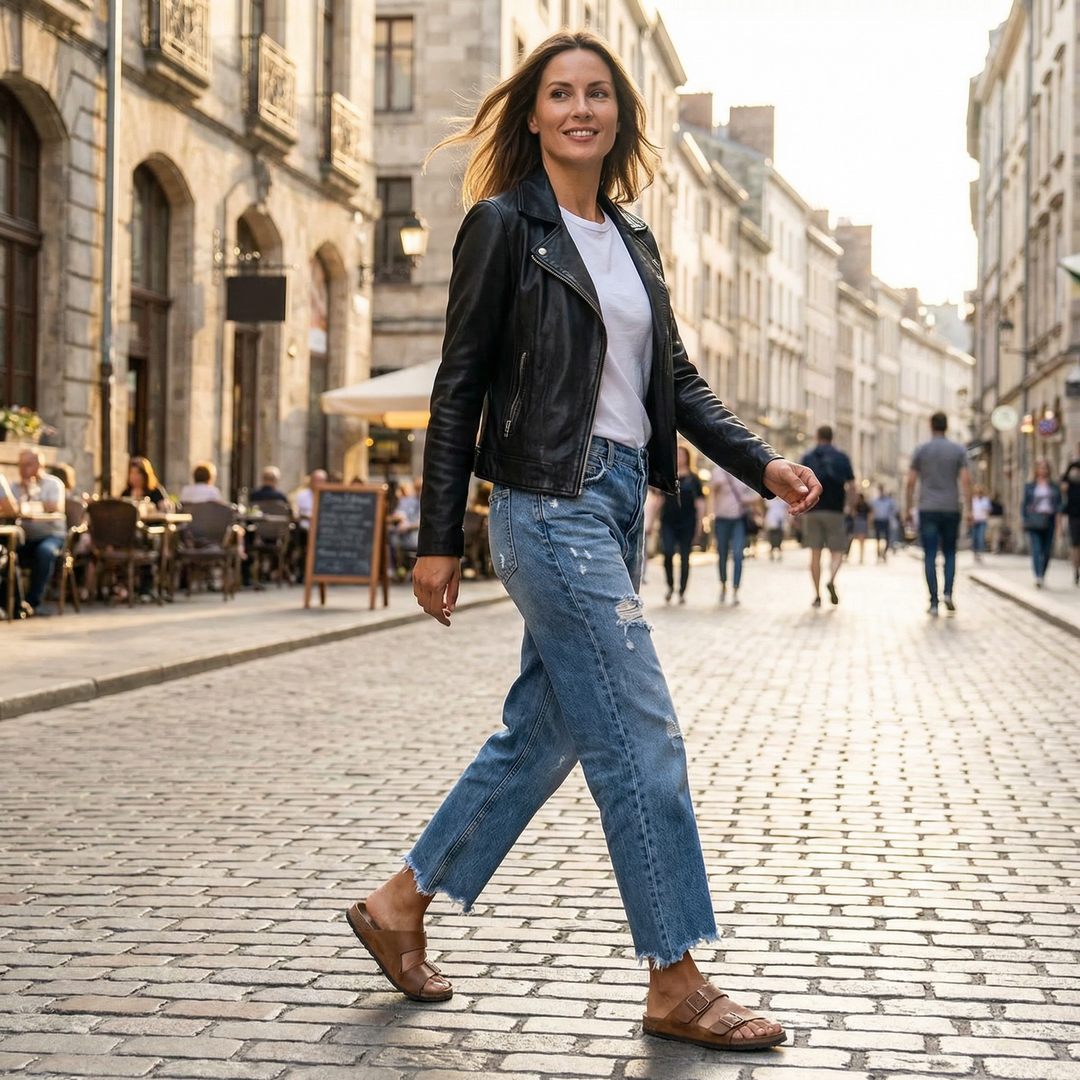 Sophia | Cropped Straight-Leg Jeans