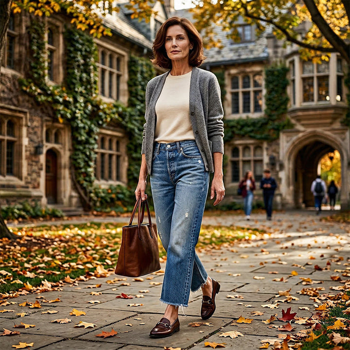 Sophia | Cropped Straight-Leg Jeans