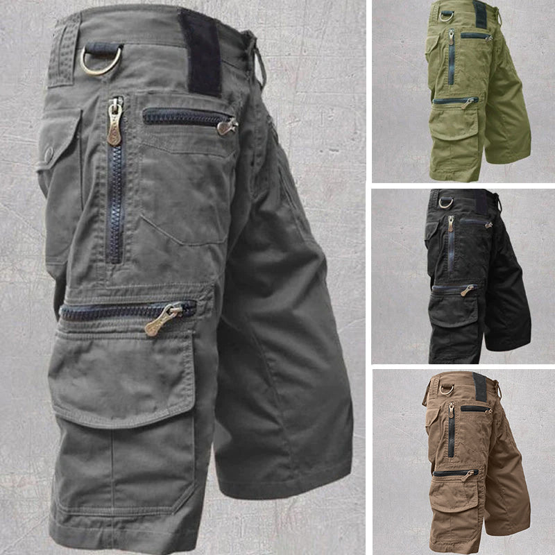 Mason's Multi-pocket Outdoor Overalls Cargo Shorts