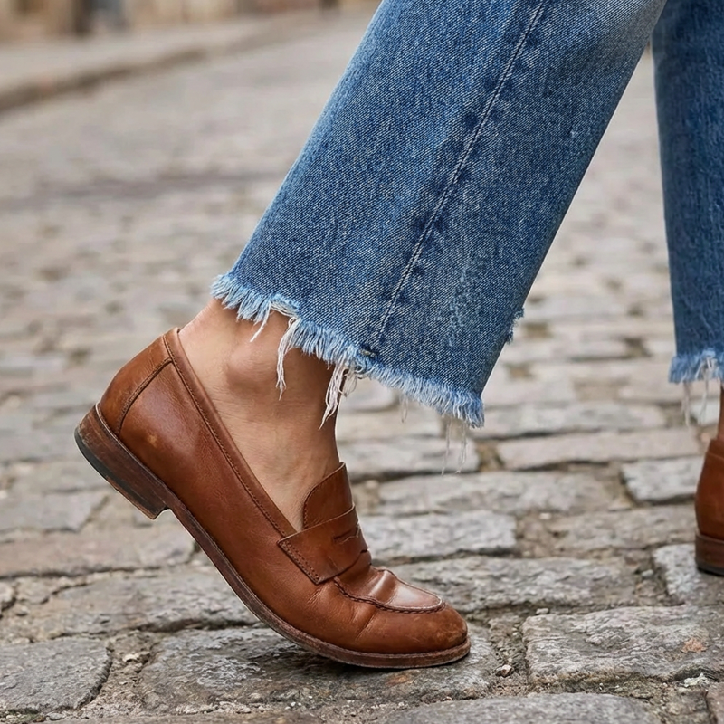 Sophia | Cropped Straight-Leg Jeans